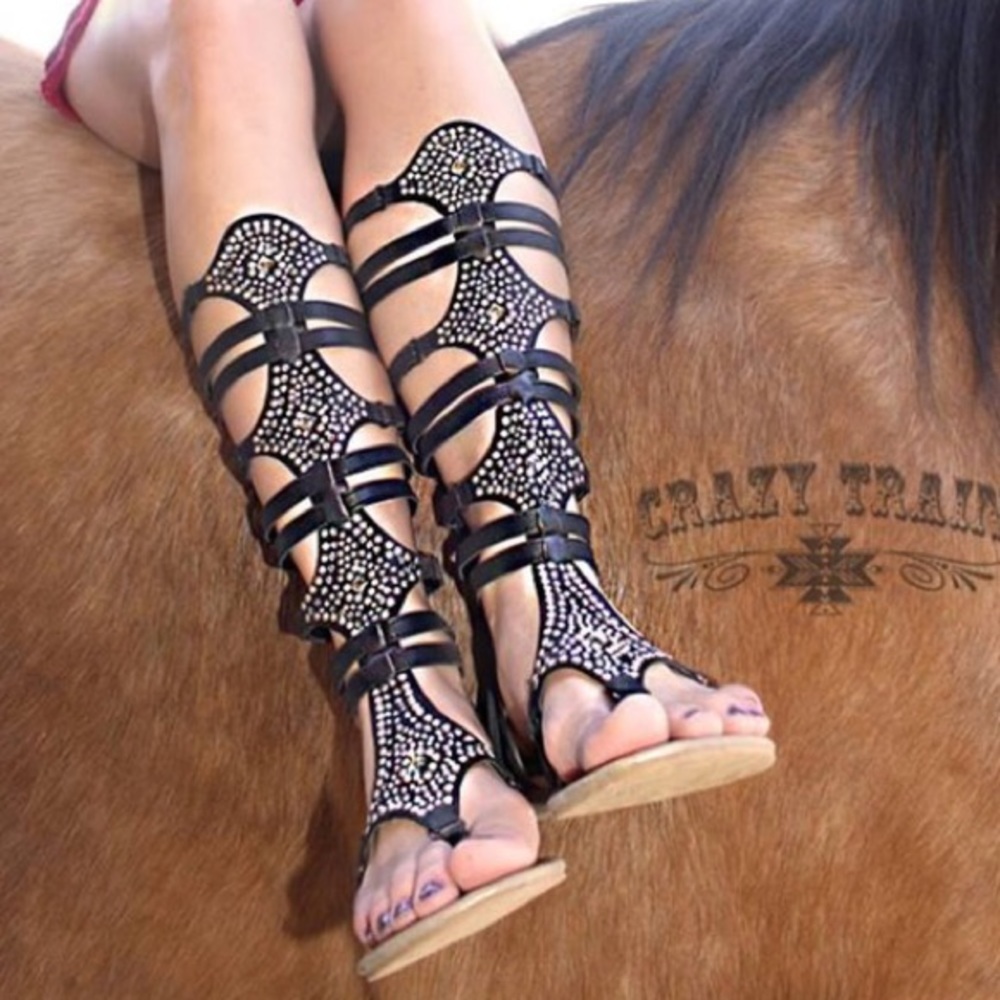 Brand new!!! Black Gladiator style sandals